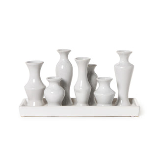 Symphony White Glaze Multi Vase