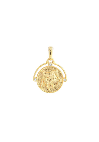 Pegasus Gold Coin Charm