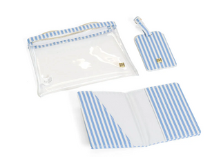Luxe Travel 3pc Set-Pimlico Stripe Chambray