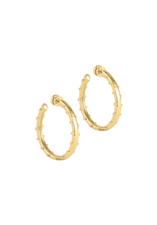 Milos Medium Hoop Earrings Gold