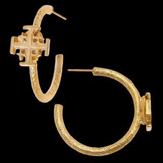 Jerusalem Cross Hoops