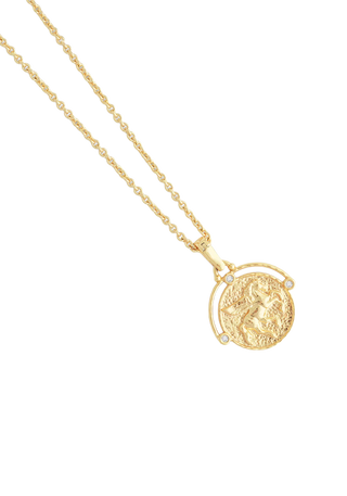 Pegasus Gold Coin Pendant Necklace