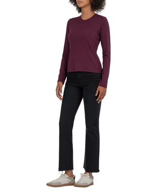 Noelie Scoop Neck Long Sleeve Knit Top