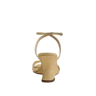 Davi Ankle Strap Wedge Sandal-Amber Gold