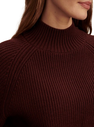 Martina High-Neck Rib Knit