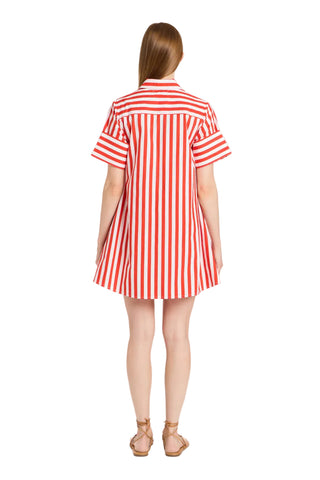 Dock Dress- Red Stripes