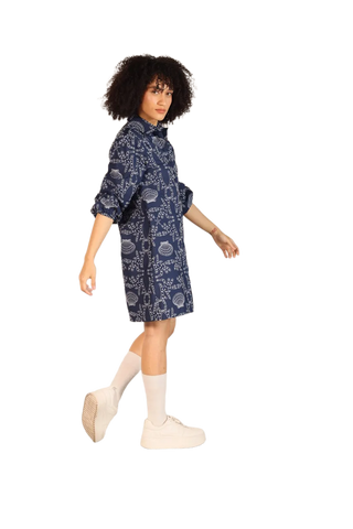 Alba Dress-Navy