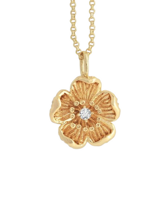 Wildflowers Gold Pendant Necklace