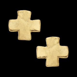 Square Cross Studs