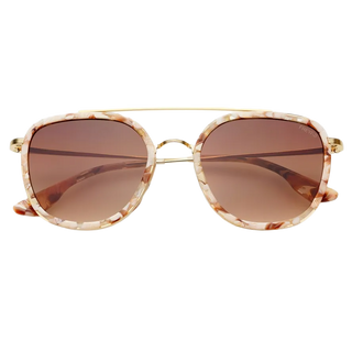 Weston Acetate Round Unisex-Brown Pearl