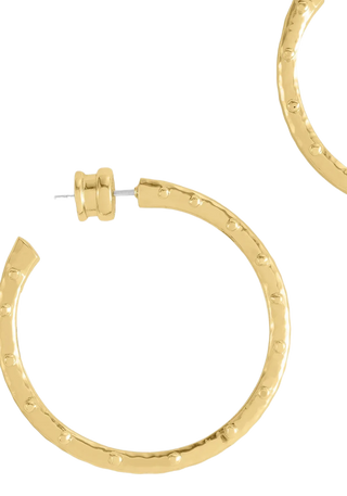 Milos Medium Hoop Earrings Gold