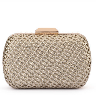 Mali Textured Clutch-Gold