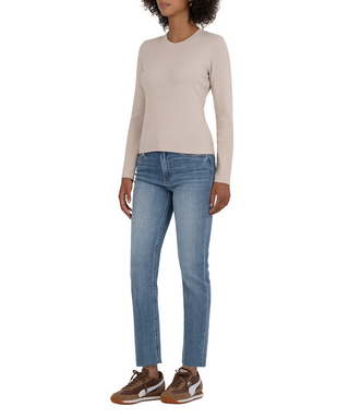 Noelie Scoop Neck Long Sleeve Knit Top