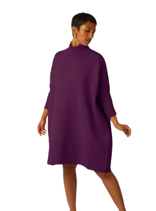 KERISMA AJA DRESS PURPLE WINE