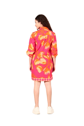 Ava Dress-Petal Blaze