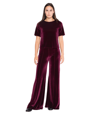 Velvet Wide Leg Pant