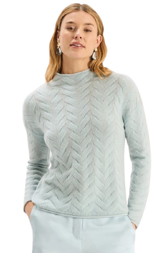 Gracie Cashmere Basketweave Sweater