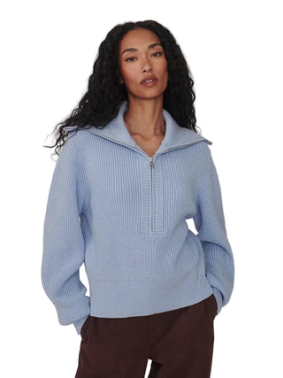 Maura Half Zip Knit Sweater