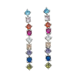 Colorful Geometric Drop Earrings
