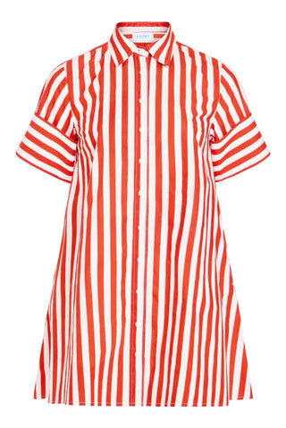 Dock Dress- Red Stripes