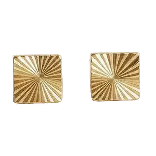 Geometric Square Stud Earrings