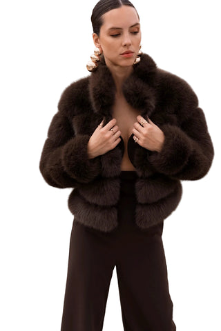 Elevated Evenings Faux Fur Jacket