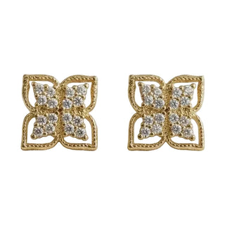 Micro-Inlaid Zircon Stud Earrings
