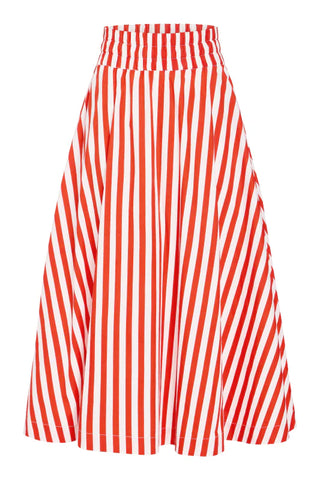 Pavilion Skirt- Red Stripes