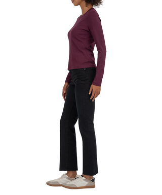 Noelie Scoop Neck Long Sleeve Knit Top