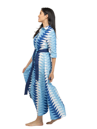 Eloise Dress - Triangle Ocean