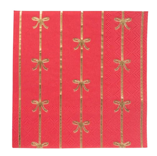 Cherry Red Signature Bow Small Napkins