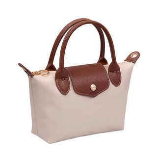 Britney Nylon Double Handle Crossbody Bag - Ivory