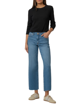 Charlotte High Rise Wide Leg w/Raw Hem