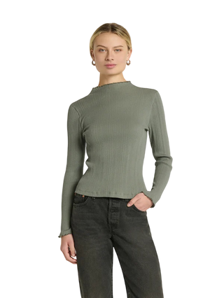 Brenna Mock Neck Top