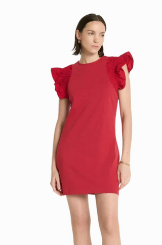 Ellis Ruffle Sleeve Dress