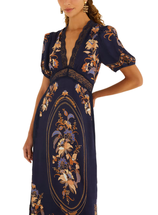 Lara Navy Blue Maxi Dress