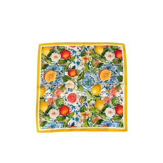 Citrus Medley Printed Square Scarf