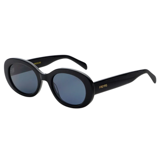 Aria Acetate Women's Oval Sunglasses-Black