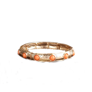 Timeless Charm - Slim Cabochon Eternity Bangle