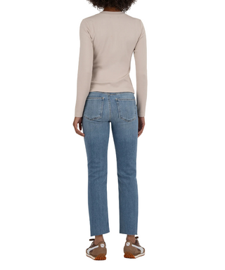 Noelie Scoop Neck Long Sleeve Knit Top