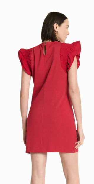 Ellis Ruffle Sleeve Dress
