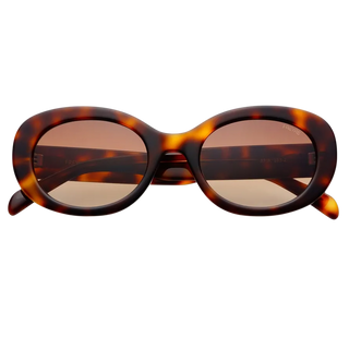Aria Acetate Women's Oval-Brown Tortoise