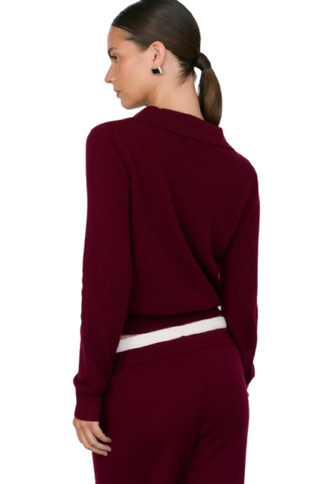 Tove Long Sleeve Cashmere Polo