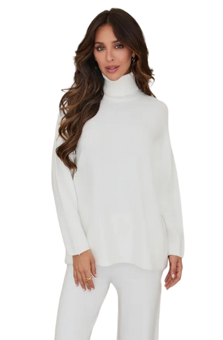Viscose Long Sleeve Turtleneck Sweater