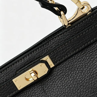 Large Genuine Leather Handbag with Shoulder Strap