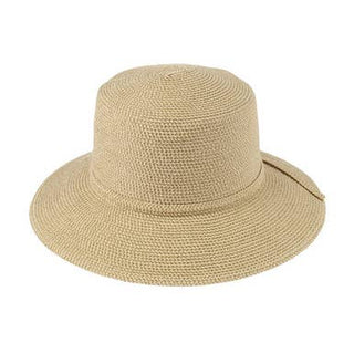 Soft Paper Braid Bucket Hat - Tan Tweed