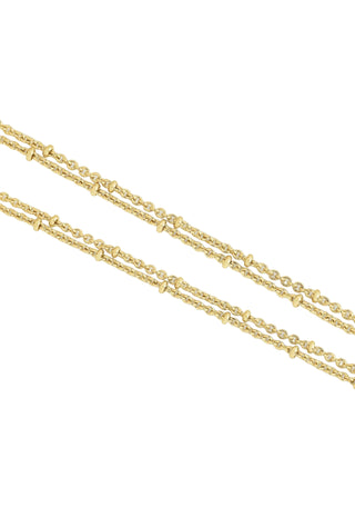 Molten Double Chain Necklace