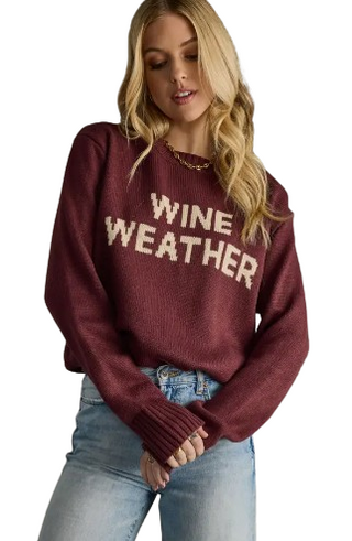Wine Weather Sweater