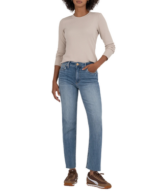 Noelie Scoop Neck Long Sleeve Knit Top