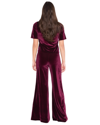 Velvet Short Sleeve Top Extended